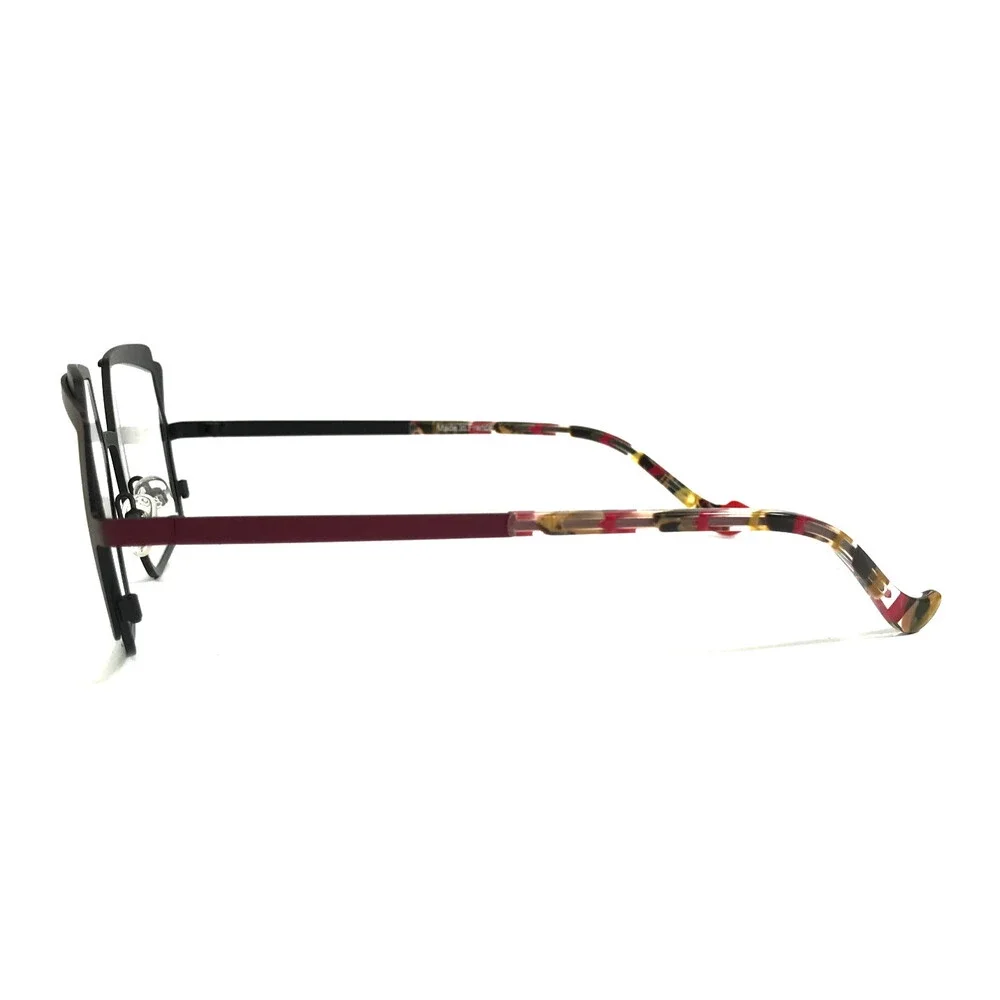 BOZ Eyeglasses Frames OCTO 0082 Matte Black Red Butterfly Full Rim 53-16-140